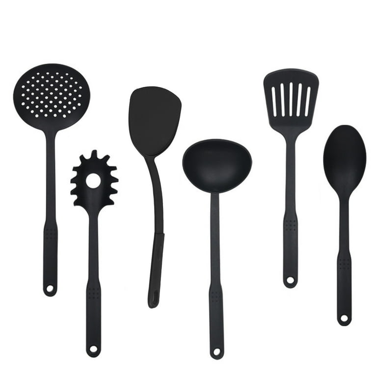 Nylon Set in Black, Kitchen Tools (Set of 6) Nylon Set in Black, Kitchen Tools (Set of 6)