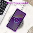 thumbnail image 7 of Casetego for Samsung Galaxy S25 Ultra 5G Case,Glow in The Dark Three Layer Heavy Duty Sturdy Shockproof Protection Rugged Hard PC+Soft TPU Bumper Case for Galaxy S25 Ultra,Shiny Purple Rose, 7 of 7