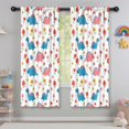 thumbnail image 5 of Blackout Kids Curtains,White Cartoon Dinosaurs Flowers Pattern Childrens Insulated Curtains Set Of 2,Bedroom Essentials,Toddler Room Decor 42"x63", 5 of 5