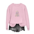 thumbnail image 5 of Jsaierl Womens Halloween Sweatshirts Cute Graphic Pullovers Stretch Going Out Crewneck Long Sleeve Sweater Tops Halloween Clothes, Sizes S-2XL, 5 of 7