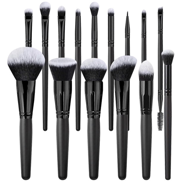 15PCS Makeup Brush Kit with Storage Bag Cosmetics Brushes Set For Foundation Loose Powder Blush Concealer Eyeshadow Eyebrow