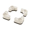 thumbnail image 4 of jifeng 4 Pieces Anti Vibration Pads Compact Avoids Moving Non Slip Support Feet Mat White, 4 of 9