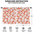 thumbnail image 2 of Blackout Kids Curtains,Orange Daisy Flower White Petals Pattern Childrens Insulated Curtains Set Of 2,Bedroom Essentials,Toddler Room Decor 52"x63", 2 of 5