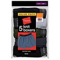 thumbnail image 2 of Boys Exposed Waistband Tagless Knit Boxer, 5 Pack, 2 of 2