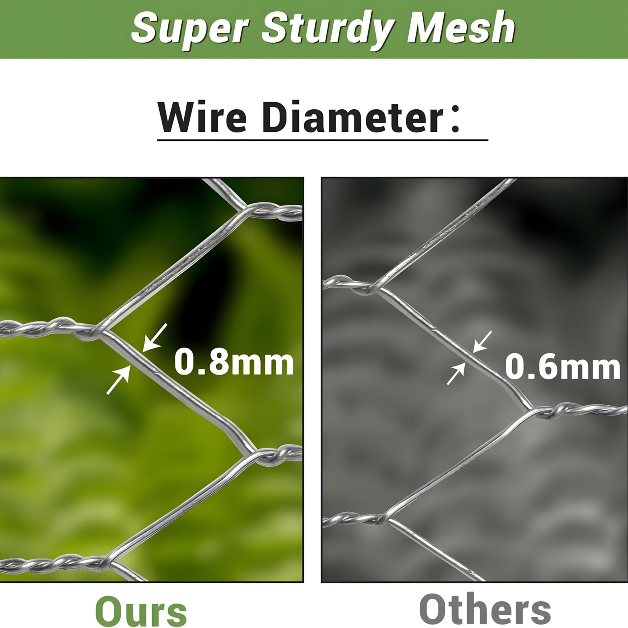59" x 99ft Silver Galvanized Metal Hexagonal Chicken Wire Mesh,21-Gauge Rust-Resistant Wire for Garden Protection,Floral Arrangements and DIY Crafts