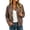 Brown——Jackets, variant on Cropped Bomber Jackets for Women Varsity Zip Up Casual Shackets for Fall Pink M