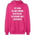 thumbnail image 2 of OXI Hoodie Sweatshirt - Do I Smell Popcorn, Basic Casual Hoodie for Men's and Women Fleece Hoodie Long Sleeve - Heliconia Small, 2 of 3