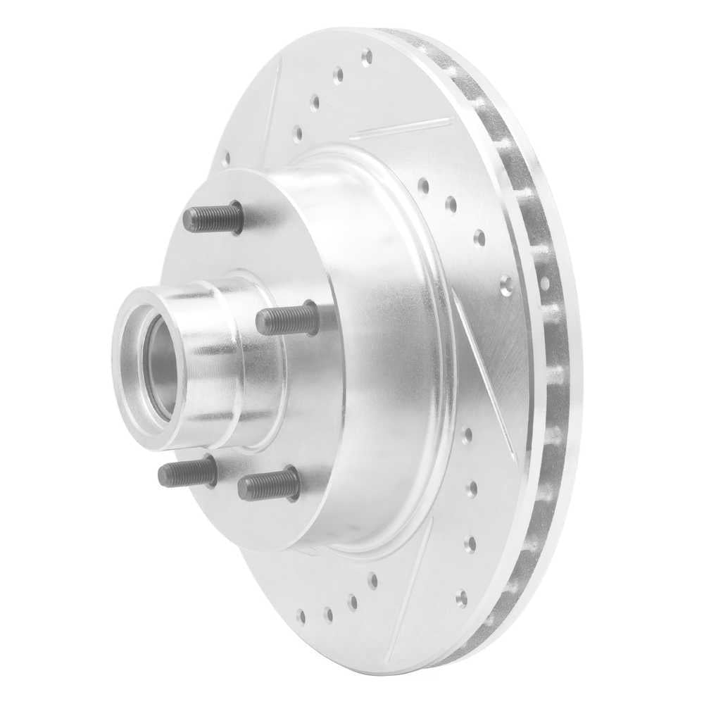 Dynamic Friction Company 631-47005L DFC Brake Rotor - Drilled And Slotted - Silver