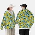 thumbnail image 5 of Picia Lemon Women's Men's UPF 50+ Sun Protection Hoodie Shirt Long Sleeve SPF Fishing Outdoor UV Hiking Lightweight Shirts-X-Large, 5 of 9