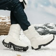 thumbnail image 5 of Daznico Couple Adult Snow Boots Waterproof Cotton Padded Thickened Warm Shoes,Size 6.5, 5 of 7