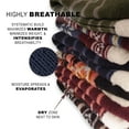 thumbnail image 7 of BambooMN Men's Cabin Double Layer Thick Soft Warm Fuzzy Comfy Home Socks, 3 Pairs Asst C, Medium, 7 of 7