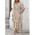thumbnail image 4 of PRETTYGARDEN Women's Floral Maxi Dress Spring Long Sleeve V Neck Casual A Line Long Flowy Boho Party Dresses, 4 of 7