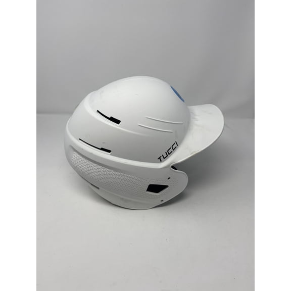 Open Box TUCCI XR1 BASEBALL BATTING HELMET FOR JUNIOR, DRILLED - MATTE WHITE
