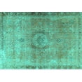 thumbnail image 1 of Ahgly Company Indoor Rectangle Persian Turquoise Blue Traditional Area Rugs, 7' x 10', 1 of 4