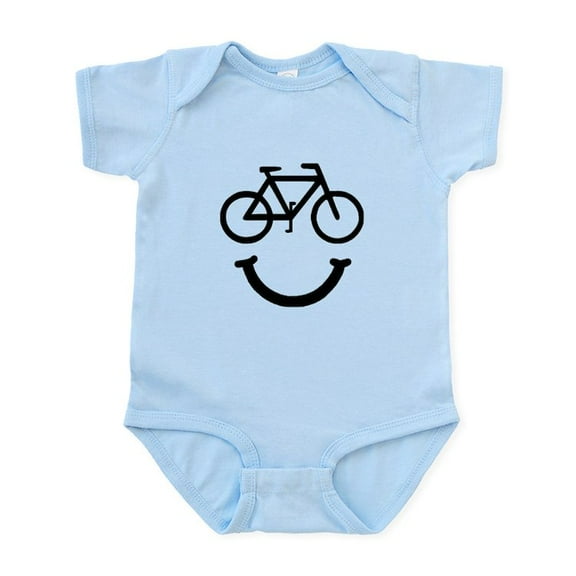 CafePress - Bike Smile Body Suit - Baby Light Bodysuit, Size Newborn - 24 Months