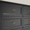 thumbnail image 2 of Asofer 6-Drawer Dresser for Bedroom, Modern Wood Double Chest for Bedroom, Living Room, Black, 2 of 11
