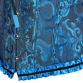 thumbnail image 4 of Corset Top Bustiers for Women Lace Up Ovebust Victorian Corset Plus Size Vintage Corsets Black Blue 6XL, 4 of 5