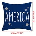 thumbnail image 3 of Puntoco Independence Day Print Pillowcase Linen Sofa Cushion Cover Home Decor Cushion Cover Family Pillowcase, 3 of 4