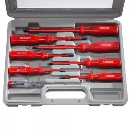 Felji 8-pc Insulated Electricians Screwdriver and Mains Tester