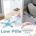 thumbnail image 6 of Washable Area Rug for Living Room, 8'x10' Nautical Beach Pattern Non-Slip indoor Rug, Soft Low Pile & Stain Resistant Carpet for Bedroom, Dining Room, Home office, 6 of 8