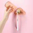 thumbnail image 5 of Unique Bargains 1 Set Wall Mounted Toothbrush Holder with Cup for Bathrooms Orange 4.33"x2.56", 5 of 7