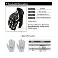 thumbnail image 5 of Gloves Motorcycle for Men Women Motocross Gloves Full Finger Touchscreen Protective Gear Glove Motorcyclist Gloves, 5 of 7