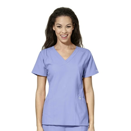 

WonderWink W123 Stylized V-Neck Scrub Top for Women