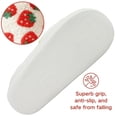 thumbnail image 4 of BERANMEY Cute Strawberry Slippers for Women Perfect Soft Plush Comfy Warm Slip-On Happy Face Slippers fo Women Indoor fluffy Smile House Slippers for Women and Men Non-slip Fuzzy Flat Slides, 4 of 9