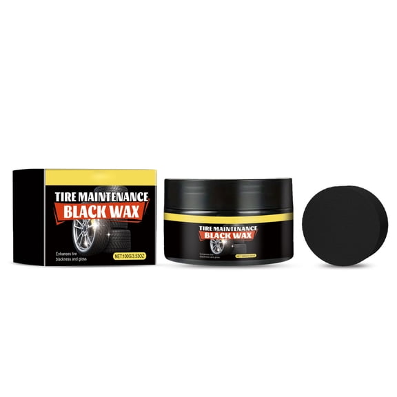 Car Tire Care Cream With Protective Formula, Keeps Tires Black And Prevents Dry Rot, Easy Application