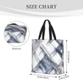 thumbnail image 2 of Single Shoulder Bag Convenience Bag 19.6×15.7×5.9in Light And Weight-Free Main Pocket Large Portable And Single Shoulder Back Silver Checked Hand-Drawn Sketch_1, 2 of 7