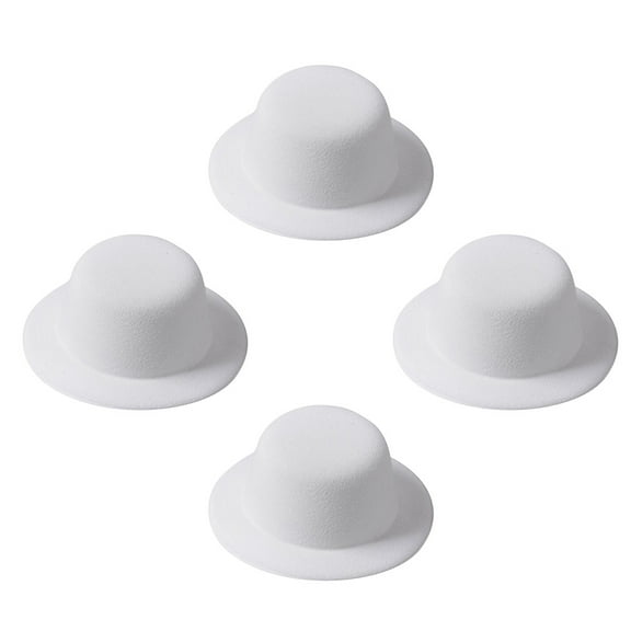 WASHWEPE 4Pcs Diy Hat for Women with Fleece and Net Cloth for Tea Party and