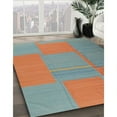 thumbnail image 2 of Ahgly Company Indoor Square Contemporary CadetBlue Green Area Rugs, 8' Square, 2 of 6