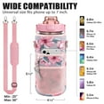 thumbnail image 2 of Half Gallon Water Bottle with Sleeve,64 OZ Motivational Water Bottle with Straw & Time Marker to Drink,Leakproof Tritan BPA Free,Men Women for Gym Workout(Pink), 2 of 8
