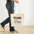 thumbnail image 4 of CafePress - Tonight's Forecast: Alcohol, Low Standards, Poor D - Unisex Canvas Tote Bag, Beige, 1-Piece, 4 of 7