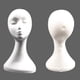 thumbnail image 5 of Paquete de 2 soportes altos de espuma para mujer de maniquí, soporte para sombrero, soporte para peluca para exhibir cabello, gafas, joyas Yinane pelucas maniquí cabeza, 5 of 8