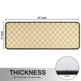 thumbnail image 5 of Kitchen Rugs Sets Of 2,Yellow and White Checkerboard Pattern Anti Fatigue Kitchen Mat Rugs Non Slip Washable,Decorative Kitchen Floor Mats for Kitchen,Sink,Laundry,17"x47"+17"x47", 5 of 5