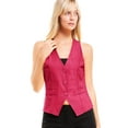 thumbnail image 5 of MixMatchy Women's Economy Dressy 3 Button Versatile Racerback Tuxedo Suit Vest Waistcoat, 5 of 5