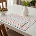 thumbnail image 6 of Placemat, Pioneer Flower Floral Print Pattern Place Mats Table Mat Set Of 2, PVC Washable Placemats for Party Kitchen Dining Decoration, 18x12 Inch, Fade Resistant, 6 of 6