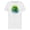White, variant on T-Rex head in green watercolor Men's White T-shirt