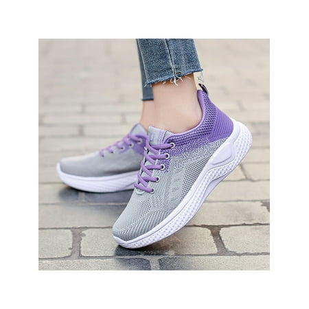 

Woobling Womens Walking Sneaker Lightweight Lace-up Athletic Running Shoes Size 4-10