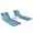 Blue & Green, variant on Aimee Lii 3 Pieces Beach Lounge Chair Mat Set 2 Adjustable Lounge Chairs with Table Stripe, Modern Patio Furniture for Outdoor Backyard Pool Deck-Stripe