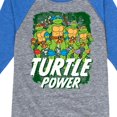 thumbnail image 3 of Teenage Mutant Ninja Turtles - Turtle Power - Toddler & Youth Raglan Graphic Tee, 3 of 4