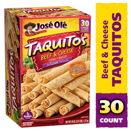Jose Ole & Cheese Flour Taquitos Mexican Food 45 oz (Pack of 6)