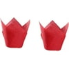 100 pcs cupcake Cups Cup Shower Cases Paper Ing Birthday Muffin Shape Home Birthdays Liners Wedding Party Baptism Favors- Dessert Favors Flower Weddings for Cake Red - Cuake