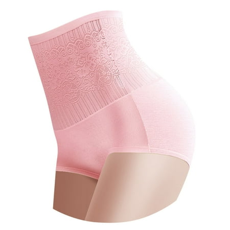 Ploknplq for Women Tummy Control Shapewear Tummy Control Waist Control Panty Shapewear Pants Shaper Panties Butt Lifting Leggings for Women Tummy Control Underwear Pink L