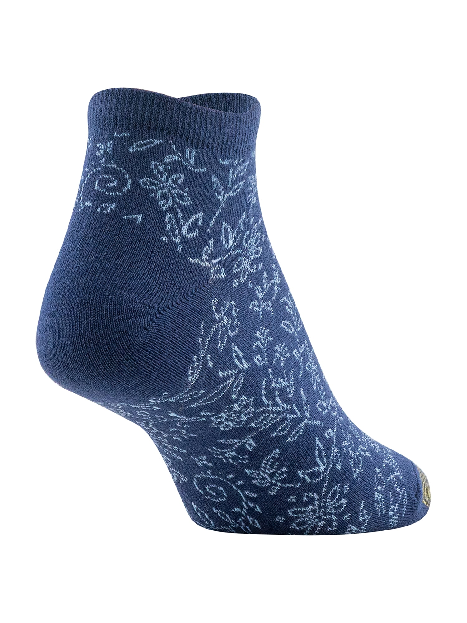 Goldtoe Edition Womens Scroll Floral Liner Socks, 6 Pairs