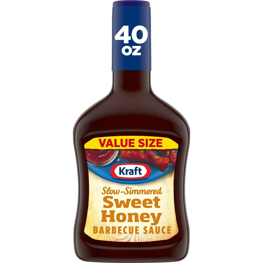 Kraft Sweet Honey SlowSimmered Barbecue Sauce Value Size, 40 oz Bottle