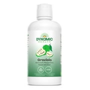 Dynamic Health Graviola Blend | Juice Formulated with 100% Organic Graviola, Mangosteen, Aloe Vera & Nopal | Vegetarian, No Gluten or BPA | 32oz