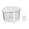 thumbnail image 1 of Contenedor hermético para almacenamiento de cereales y arroz, con tapa, transparente y duradero. Capacidad para 5 kg., 1 of 9