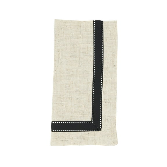 Saro Lifestyle Grosgrain Accent Napkin (Set of 4)